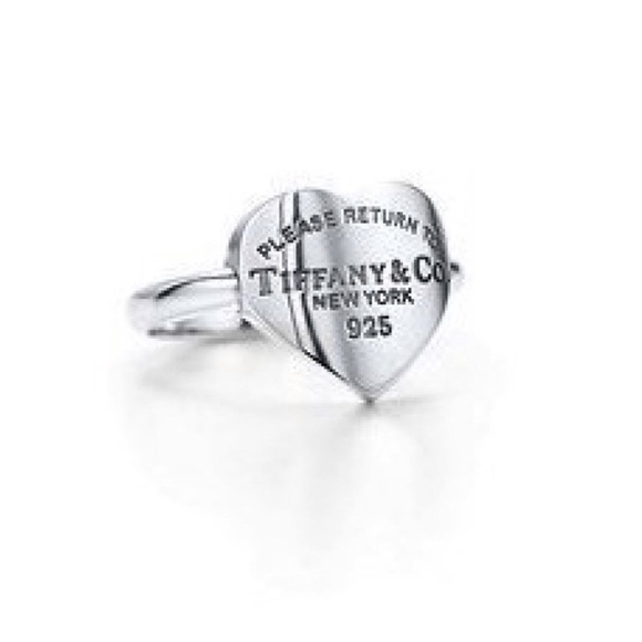 Heart Tag Ring Silver 
